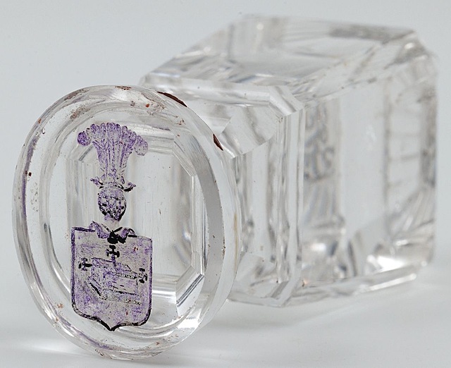 TŁOK PIECZĘTNY Z HERBEM MOGIŁA I MONOGRAMEM JS, Polska, XIX w.
