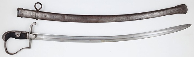 PRUSKA SZABLA ARTYLERYJSKA wz 96, Niemcy, Solingen,  Weyersberg / Kirchbaum & Co, 1905