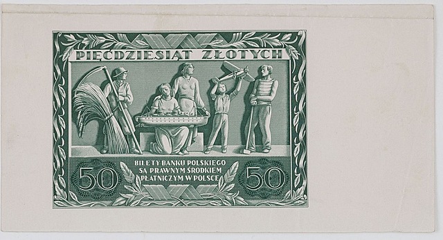 50 ZŁ, 1936, Dąbrowski, tylko rewers