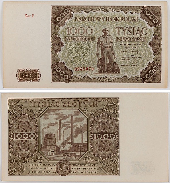 1000 zł, 15 lipca 1947