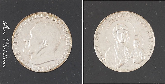 MEDAL, JAN PAWEŁ II, II Pielgrzymka do Polski, Ars Christina