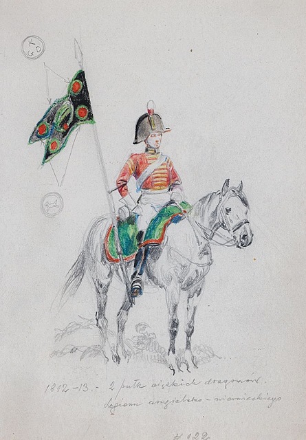 OFICER 2 PUŁKU DRAGONÓW LEGIONU ANGIELSKO-NIEMIECKIEGO