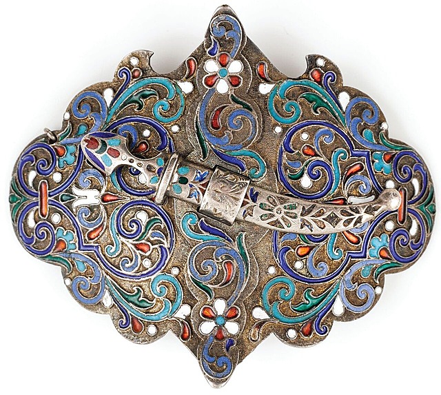 KLAMRA PASA KAUKASKIEGO, Rosja, Petersburg, Aleksandr Karłowicz Dalman, 1899-1903