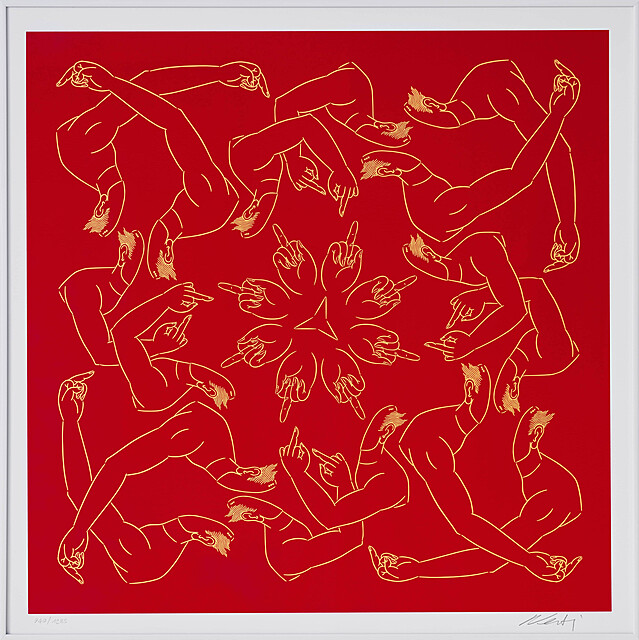 Middle Finger in Red, 2023
