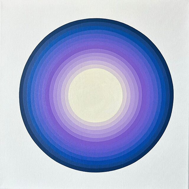 "Blue and purple orb", 2025