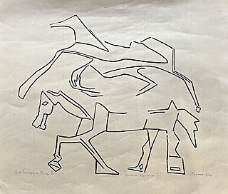 "Galopujące konie II", 1970