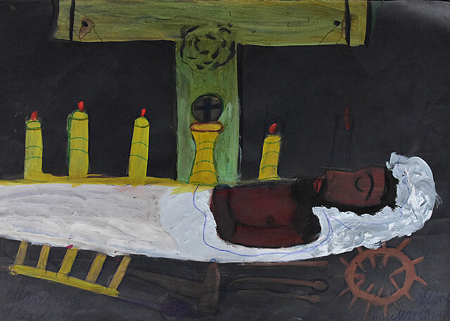 "Chrystus w grobie", 1995