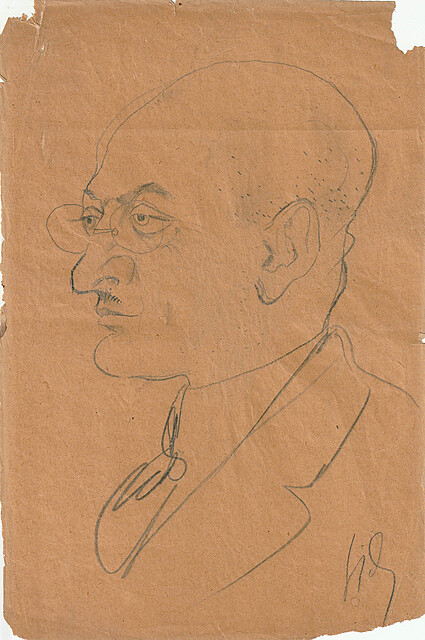 "Portret mężczyzny w okularach"