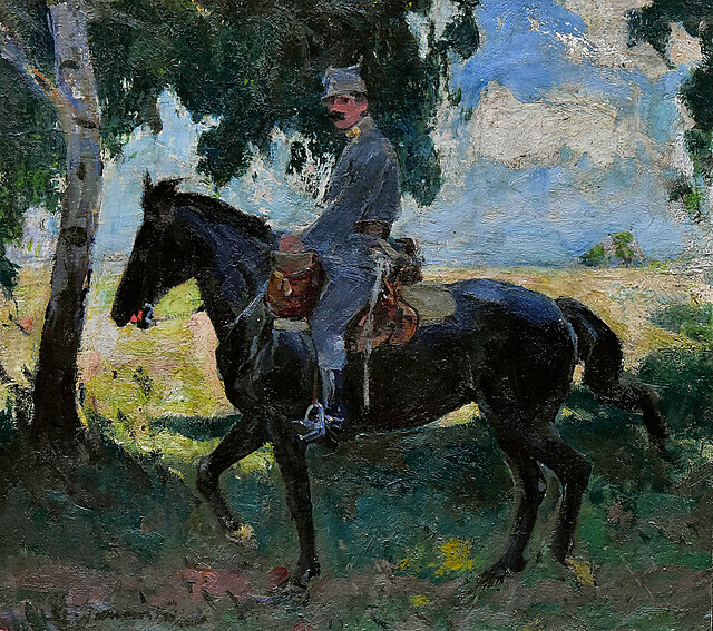"Ułan Legionów Polskich. Podpułkownik Henryk Minkiewicz (?)"