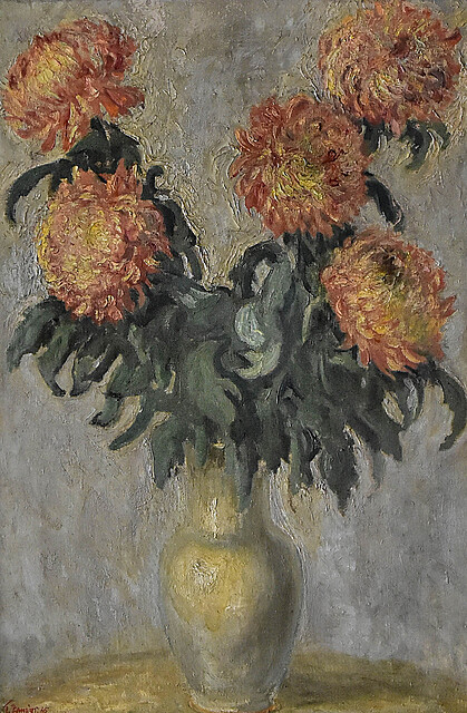 "Chryzantemy w wazonie", 1965