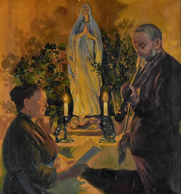 "Nabożeństwo majowe. Rodzice artysty", 1913