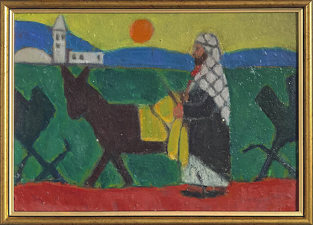 Arab z osiołkiem