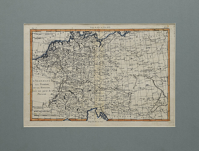 Mapa Niemiec,Czech,Węgier i fragm. Polsk