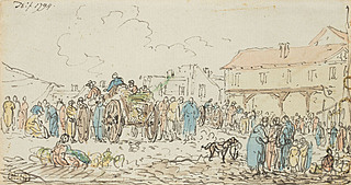 Dzień targowy w Opolu Lubelskim, 1794