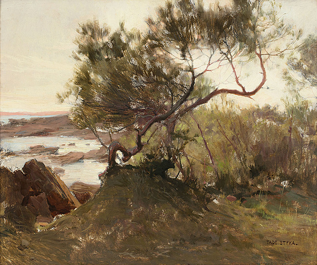 Brzeg morza w Bretanii, przed 1906