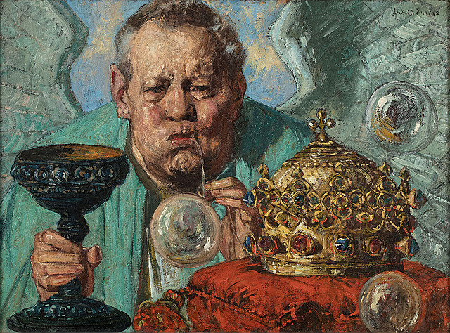 Bańki mydlane, po 1910 (Autoportret)