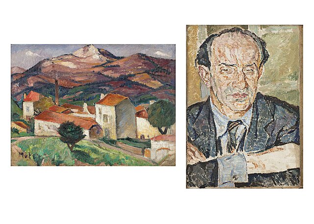 Pejzaż z południa Francji, ok. 1923 / Portret pisarza, lata 1940–1945 (obraz dwustronny)