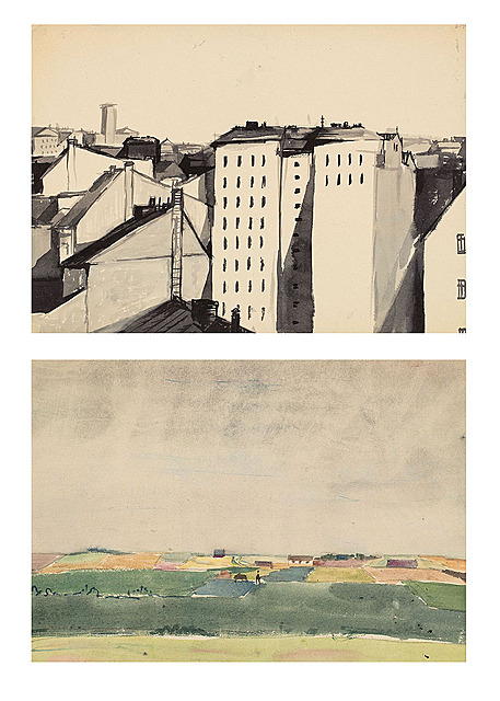 Dachy nr 614 / Pejzaż nr 614, 1954