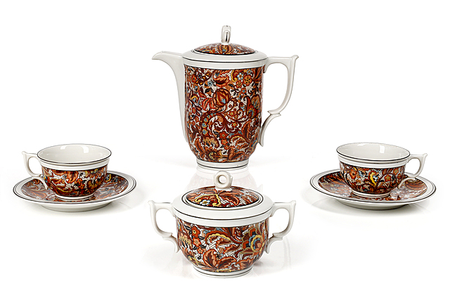 Zestaw dla dwóch osób, "Imari", Fabryka Porcelany w Boguchwale, zał. 1939