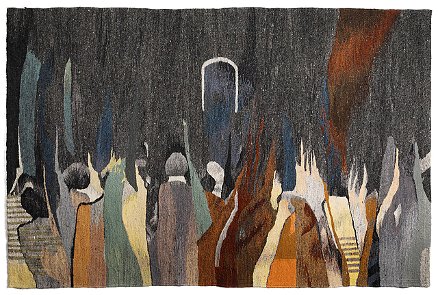 Kilim grzebyczkowy "Spektakl", Zakopiańskie Warsztaty Wzorcowe, 1990