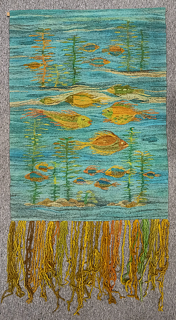 Gobelin "Wesołe rybki", 1968