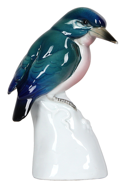 Porcelanowa figurka ptaka