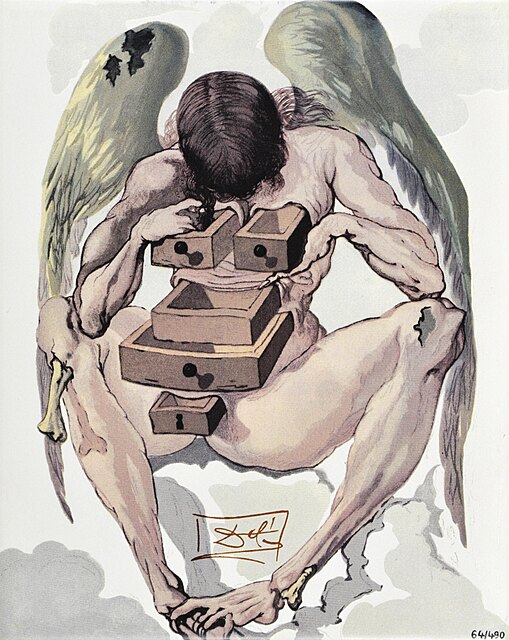 The Fallen Angel. Ilustracja do Boskiej Komedii Dantego