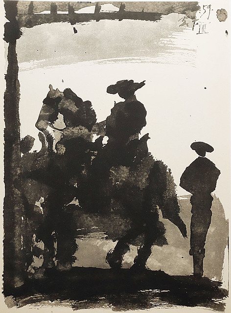 Bullfighter on his Horse (Matador na koniu), z cyklu "Toros y Toreros" (Byki i toreadorzy), 1961