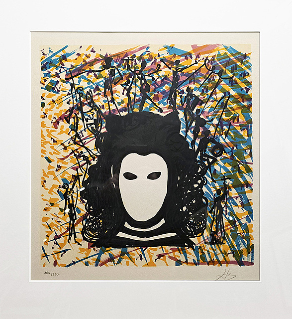  "Hidden face " z cyklu "Les Vitraux", 1974