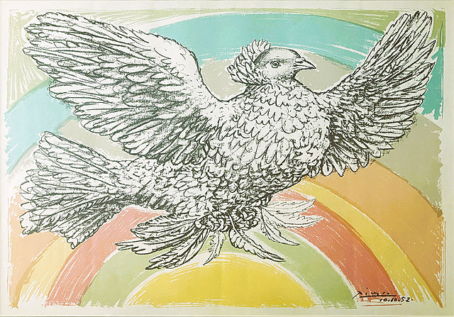 Colombe Volante (Arc en Ciel) (Latająca gołębica w tęczy), 1952
