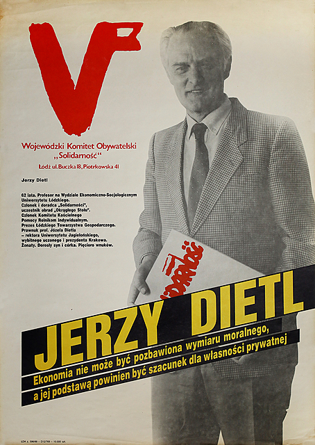 Plakat wyborczy: Jerzy Dietl, 1989