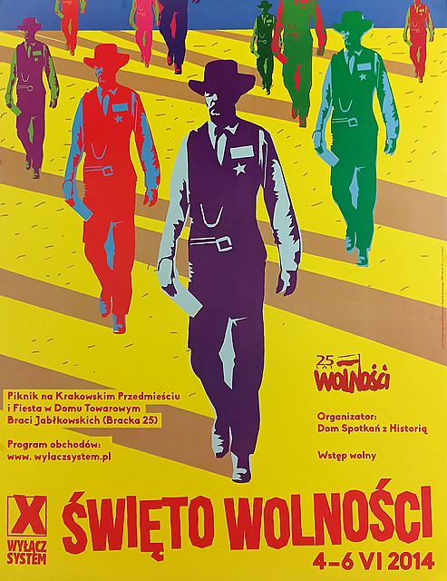 Święto wolności 2014, wg. plakatu "W samo południe" T. Sarneckiego