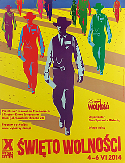 Święto wolności 2014, wg. plakatu "W samo południe" T. Sarneckiego