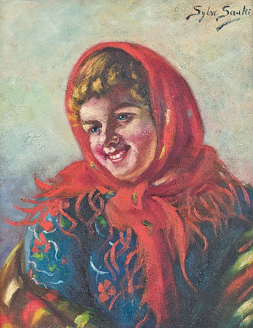 Portret kobiety w chuście