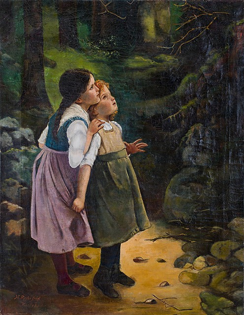 Dziewczynki w lesie
