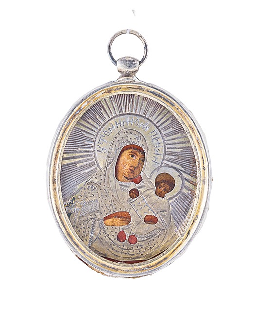 Medalion z Matką Boską z Dzieciątkiem, Moskwa, l. 1882–1899