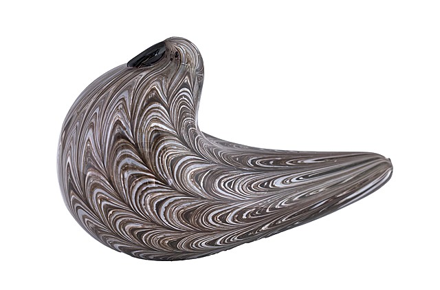Figurka gołębia „Neolitico”, Barovier & Toso, proj. Ercole Barovier, Murano, 1954