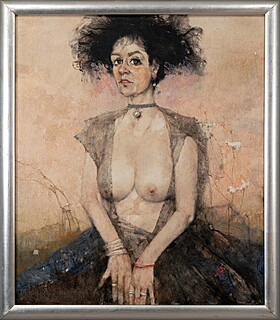 Portret Czarnej Damy Polskiej. Obraz 1887 / Wieś Kamion, 1995