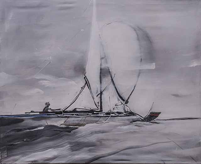 Boat in grey, 2016