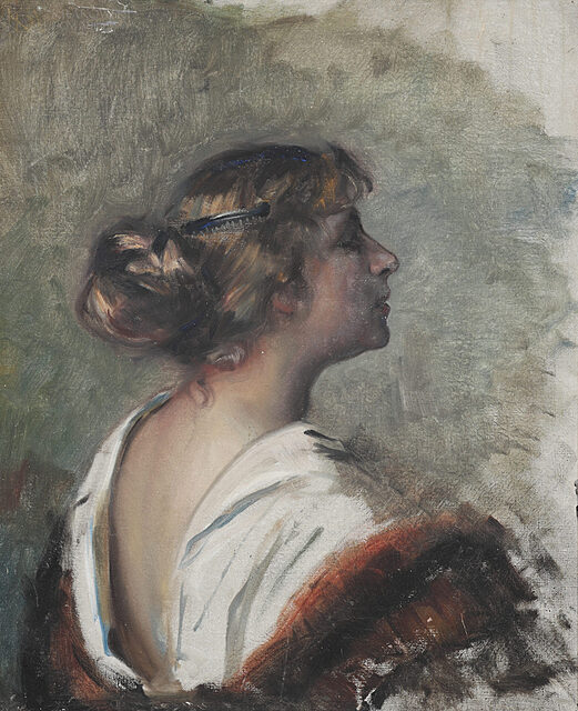 "Rozmarzona (portret Olgi Morawskiej)" (lata 30.)
