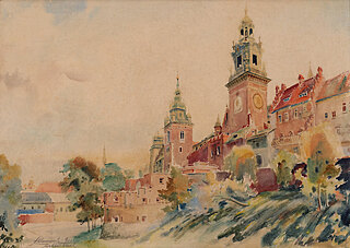 "Kraków - widok na Wawel" (1942)
