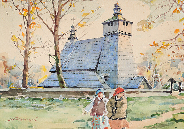 "Przed kościołem"