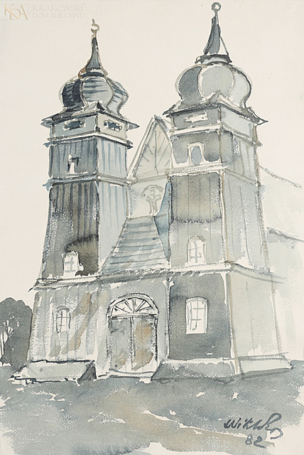 "Fasada drewnianego kościoła" (1982)