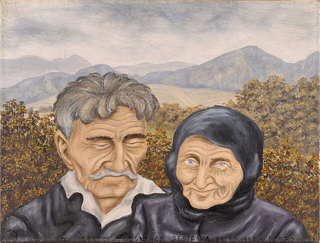 "Starzy wieśniacy jesienią" (1990)