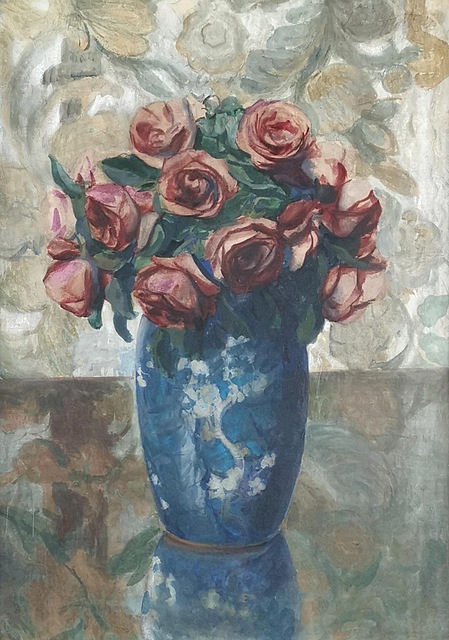 Róże w wazonie, 1946