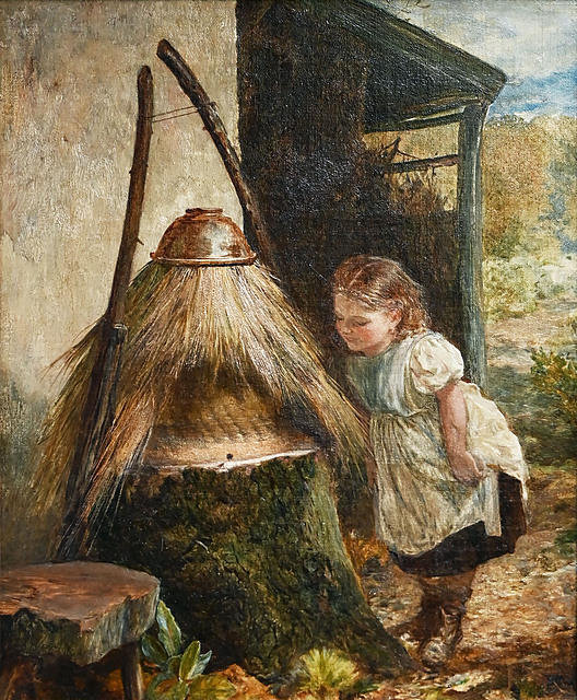 bez tytułu (Dziewczynka przy pniu), lata 80. XIX w. 