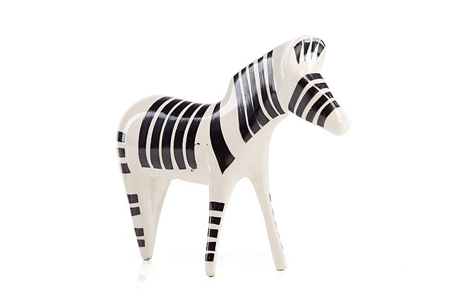 Figurka Zebra - Zakłady Porcelany i Porcelitu Chodzież w Chodzieży, 3. tercja XX w. 