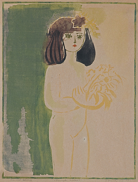 DZIEWCZYNKA Z KWIATAMI, 1956