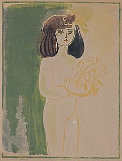 DZIEWCZYNKA Z KWIATAMI, 1956