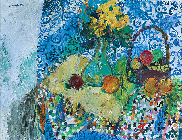 MARTWA NATURA Z DRAPERIĄ WZORZYSTĄ ‘02, 2002